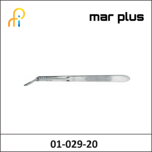 MAR PLUS SCALPEL HANDLE, NO. 4L, ANG., 20.5 CM