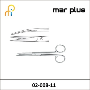 MAR PLUS STANDARD OPERATING SCISSORS CVD SH/SH 11.5CM.