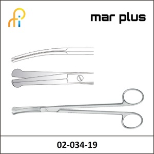 MAR PLUS GOOD TONSIL SCISSORS CVD 19CM.