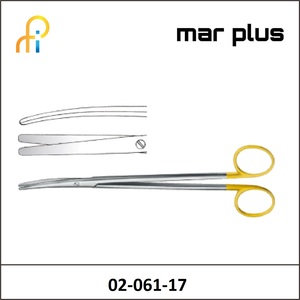 MAR PLUS METZENBAUM SCISS. TUNGSTEN TC CVD BL/BL 17CM