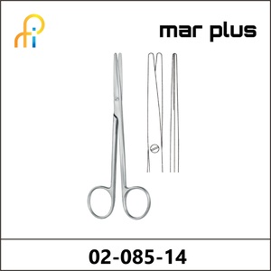 MAR PLUS METZENBAUM DISSECTING SCISSORS STR BL/BL 14.5CM.