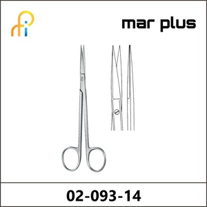 MAR PLUS SANVENERO SCISSORS SH/SH, STR., 14 CM