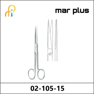 MAR PLUS OPERATING SCISSORS, SH/SH, STR., 15,5 CM