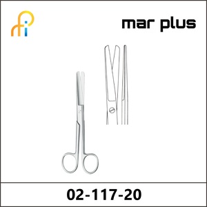 MAR PLUS OPERATING SCISSORS, BL/BL, STR., 20.5 CM