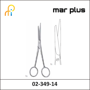 MAR PLUS VASC. SCISSORS, W. PROBE, STR., 14.5 CM
