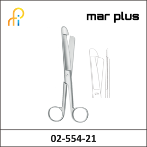 MAR PLUS INTESTINAL SCISSORS, W. HOOK, 21.5 CM