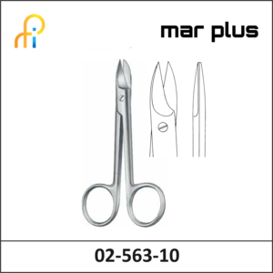 MAR PLUS WIRE SCISS., BEEBEE, SH/SH, STR., 10 CM