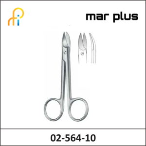 MAR PLUS WIRE SCISS., BEEBEE, SH/SH, CVD., 10 CM