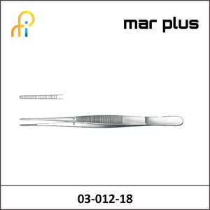 MAR PLUS POTTS-SMITH DISSECTING FORCEPS STR 18CM