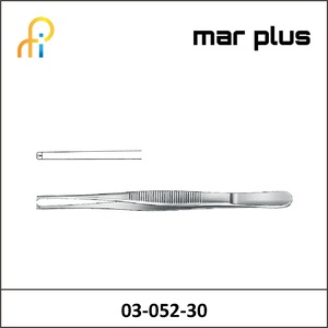 MAR PLUS SLIM FORCEPS TISSUE 1X2 T. 30 CM