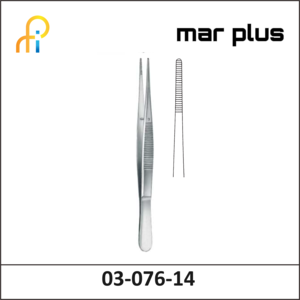 MAR PLUS DRESSING FORCEPS, DELICATE, 14.5 CM