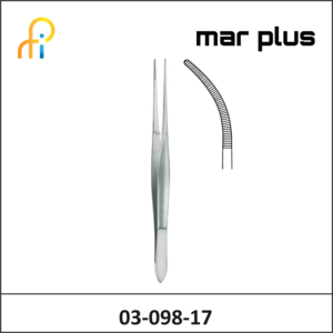 MAR PLUS DRESSING FORCEPS, CUSHING, CVD., 17 CM