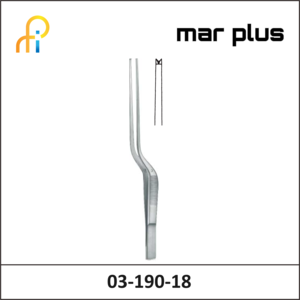 MAR PLUS DISS. FORCEPS, BAYON., 1X2 T., 18.5 CM