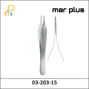 MAR PLUS DRESSING FORCEPS, MICRO-ADSON, 15 CM