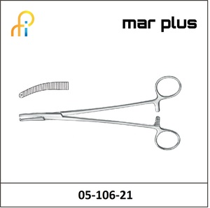 MAR PLUS FAURE PERIT FORCEPS STR. CVD., 21 CM