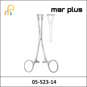 MAR PLUS FORCEPS, COLLIN, TRIANGLE JAW, 14 CM