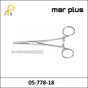 MAR PLUS FCPS., KOCHER-NIP. 1X2 T., STR., 18.5 CM
