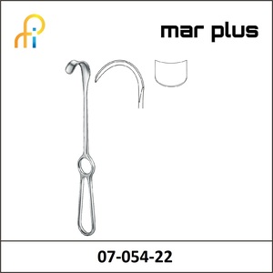 MAR PLUS KOCH RETRACTOR 40X10 MM, 23 CM