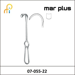 MAR PLUS KOCH RETRACTOR 40X10 MM, 22 CM