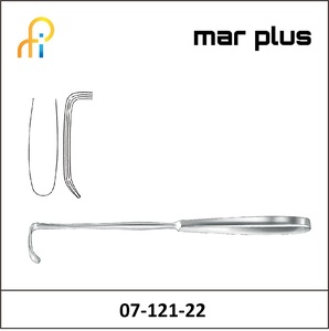 MAR PLUS LANGENBECK RETRACTOR 40X11 MM, 22 CM