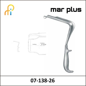 MAR PLUS PELVIS RETRACTOR, 130X60 MM, 26 CM