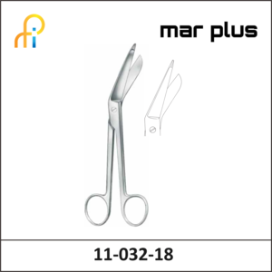 MAR PLUS BANDAGE SCISSORS, LISTER, 18.5 CM