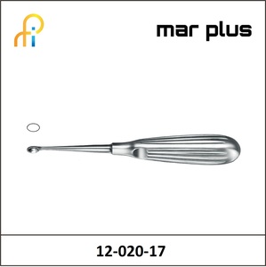 MAR PLUS OVAL VOLKM. BONE CUR. NO. 000, 17 CM