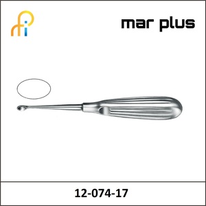 MAR PLUS VOLKM. OVAL BONE CURETTE NO. 5, 17 CM