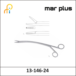 MAR PLUS DRAINAGE FORCEPS, W. LOCK, 24 CM