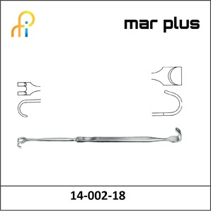MAR PLUS JACK. TRACHEA RETRACTOR DBL., 18 CM