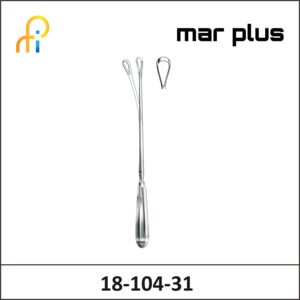 MAR PLUS UTER. CURETTE, 11 MM, SH., MALL, 31.5 CM
