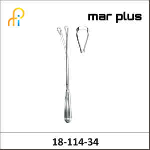 MAR PLUS UTER. CURETTE, 30 MM, SH., MALL, 34.5 CM