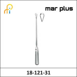MAR PLUS UTER. CURETTE, 12 MM, BL., RIG., 31 CM