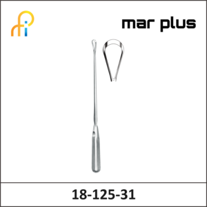 MAR PLUS UTER. CURETTE, 19 MM, BL., RIG., 31 CM