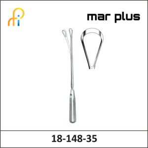 MAR PLUS UTER. CURETTE, 40 MM, BL, MALL., 35.5 CM