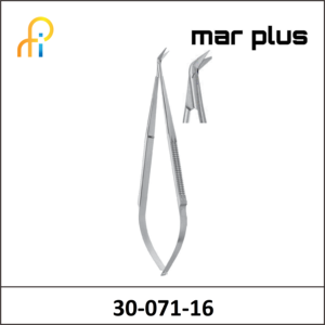 MAR PLUS MICRO SCISSORS DELICATE ANGLED 45degrees165MM