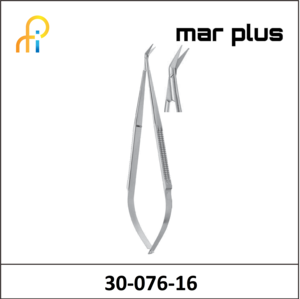 MAR PLUS MICRO SCISSORS 25degreesANGLED 165MM