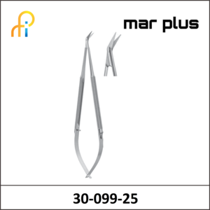 MAR PLUS MIC.SCISSORS RD HDL 25degreesS/S 165MM