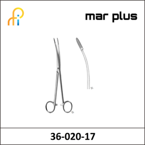 MAR PLUS SPONGE FORCEPS W/RATCHET CVD.175MM