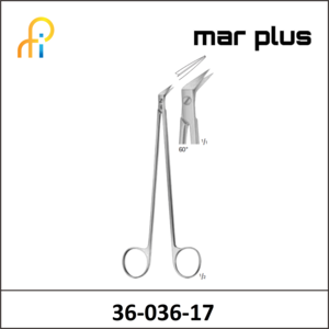 MAR PLUS POTTS-SMITH VESSEL SCISSORS60DG 175MM