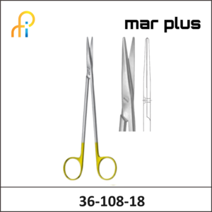 MAR PLUS TC METZENBAUM SCISSORS DEL STR 180MM