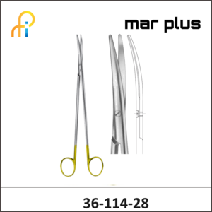 MAR PLUS TC NELSON-METZ SCISSORS DEL CVD 285MM