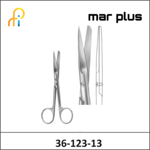 MAR PLUS SURGICAL SCISSORS DEL STR S/B 130MM