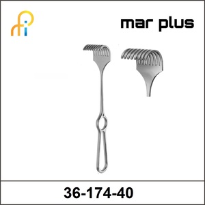 MAR PLUS KOERTE RETRACTOR 8-PRONG BLUNT 26X40MM