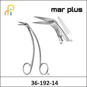 MAR PLUS FAVALORO ARTERY SCISSORS 45DG 140MM