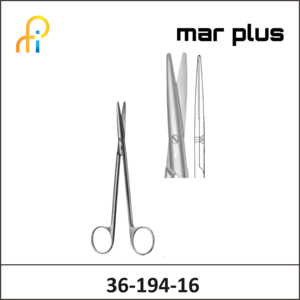 MAR PLUS METZENBAUM DISSECT.SCISSORS STR.160MM