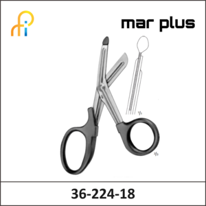 MAR PLUS UNIVERSAL SCISSORS BLACK 180MM