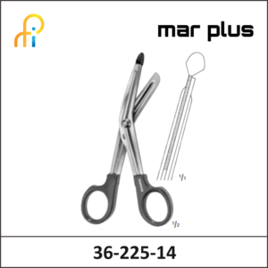 MAR PLUS UNIVERSAL SCISSORS BLACK 145MM