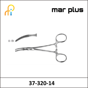 MAR PLUS MIKULICZ PERITONEUM FORCEPS CVD.140MM